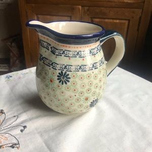 Polish Pottery Pitcher